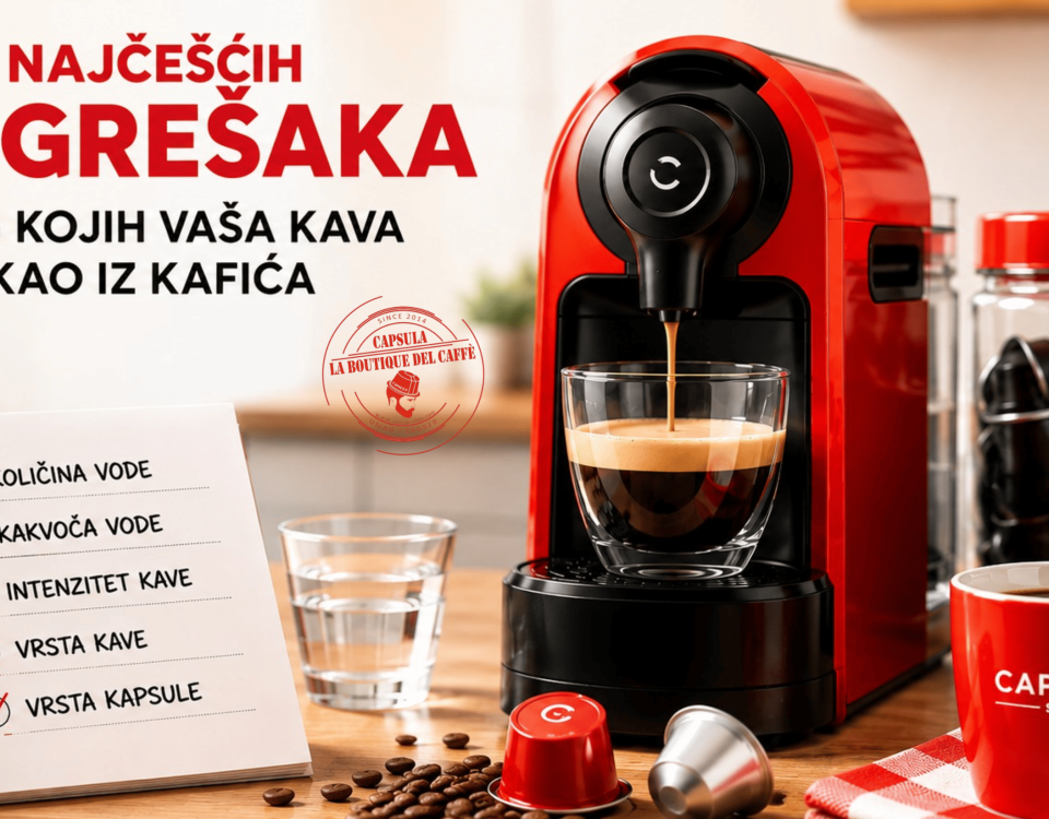 5 najčešćih grešaka zbog kojih kava iz aparata na kapsule nije kao iz kafića -količina vode, kakvoća vode, intenzitet, vrsta kave i kapsule